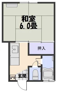 上園アパート【2階】の間取り