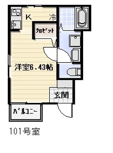 テットヴェルデ【1階】の間取り