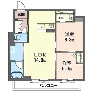 アンジェラ南流山【2階】の間取り