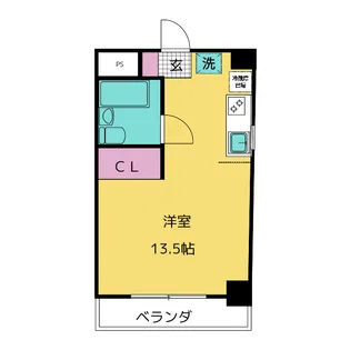 宮地ハイツ【4階】の間取り