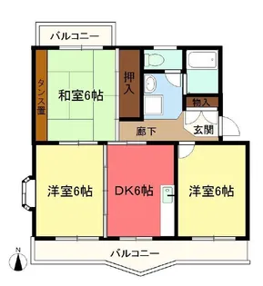 クレールドミール土屋【3階】の間取り
