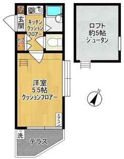 メイプルハウス【1階】の間取り