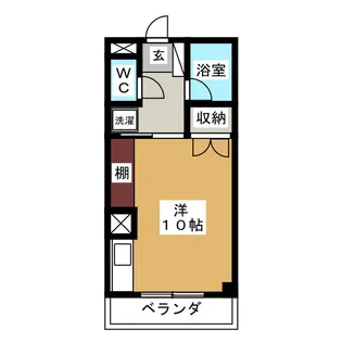 ヤナセコーポ2号館【1階】の間取り