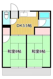 コーポ米津【1階】の間取り