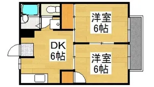 岡山県倉敷市大島【マンション】の間取り