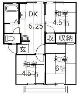 コーポ大高 A【2階】の間取り