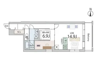 GranDuo奥沢【2階】の間取り