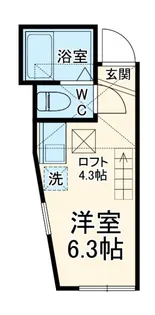 ユナイト田浦ベラクルス・メヒコ【1階】の間取り