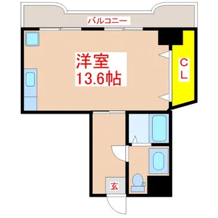 高ビル【5階】の間取り