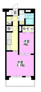 スプレンドーレ下中野【4階】の間取り