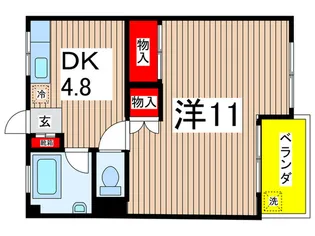 平子橋マンション【1階】の間取り
