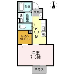 神奈川県厚木市妻田東1【アパート】の間取り