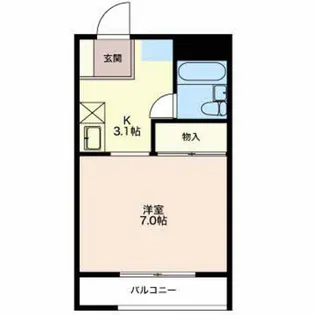 コーポごふく【1階】の間取り