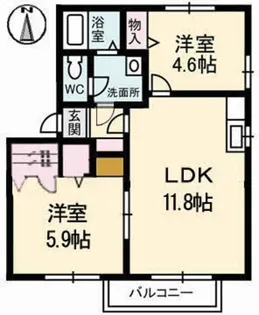 サザンガーデン C棟【1階】の間取り