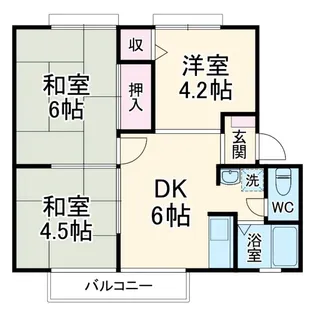 メゾンコージII【2階】の間取り