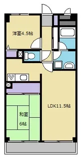 レイウッド蒲町【1階】の間取り