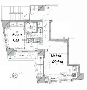 メイクスデザイン南青山【10階】の間取り