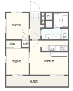 パルティール【1階】の間取り