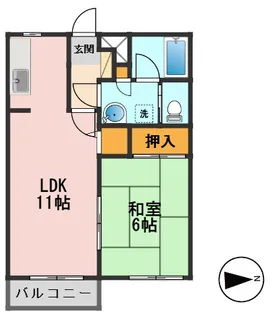 東京都江戸川区一之江7【アパート】の間取り