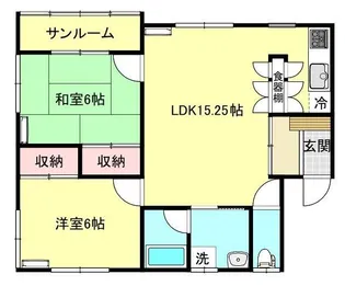 ハイツコスモス【2階】の間取り