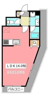 カーサーシンセラー【6階】の間取り