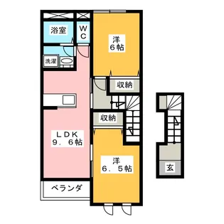 Calm-E【2階】の間取り