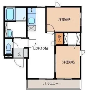 ロイヤルヒルズ【2階】の間取り