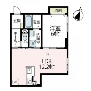 神奈川県藤沢市片瀬【アパート】の間取り