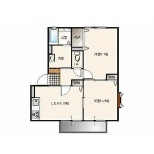 サンビレッジ花垣A棟【2階】の間取り