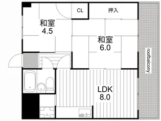 大阪府大阪市旭区森小路1【マンション】の間取り