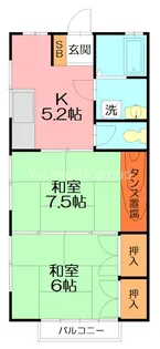 クリーンヒルス【2階】の間取り