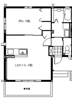 熊本県熊本市南区出仲間6【アパート】の間取り