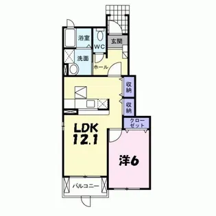 ベル ファミーユI 3番館【1階】の間取り