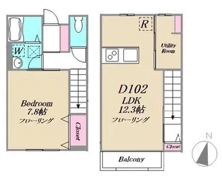 東京都練馬区南大泉1【アパート】の間取り