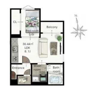 (仮称)レガリスト東照宮8【2階】の間取り