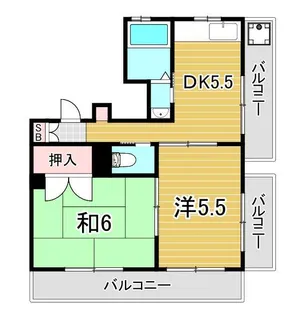 第二神谷コーポ【4階】の間取り