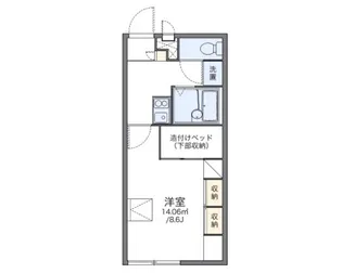 レオパレスエトワール【1階】の間取り