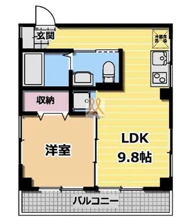 東京都文京区千駄木4【マンション】の間取り