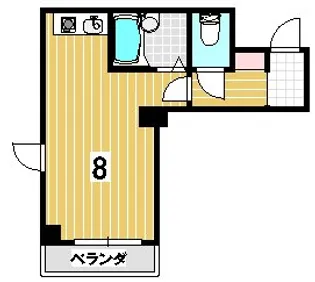 明治館にしき【4階】の間取り