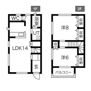 竹林メゾネットIII【2階】の間取り