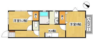 EXCELハイツ【2階】の間取り