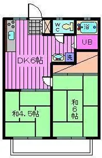 ナショナルハイツ【2階】の間取り