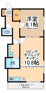ドミール弐番館【2階】の間取り