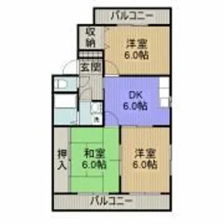 グランベージュ A棟【1階】の間取り