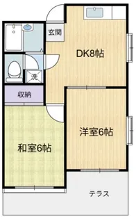 コーポ大門II【1階】の間取り