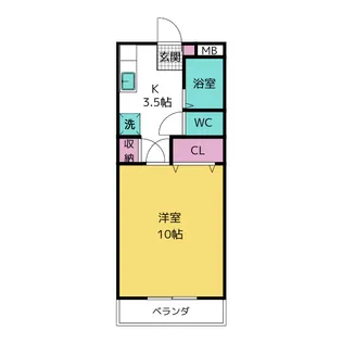 青山パークヒルズB棟【1階】の間取り