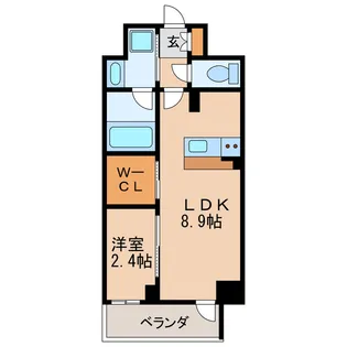 ハーモニーレジデンス名古屋イースト【2階】の間取り