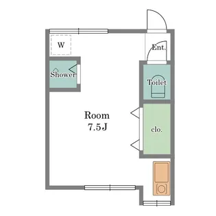 東田荘A【2階】の間取り