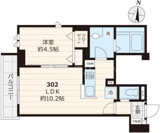プライムクロス【3階】の間取り