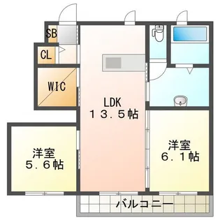 アザレアA棟【1階】の間取り